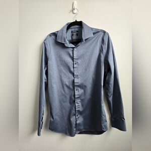 RW&CO. Men's Subtle Patterned Gray Dress Shirt